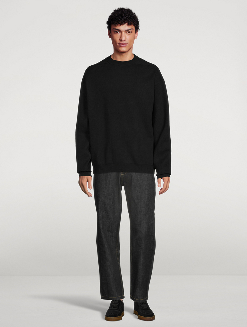 STUDIO NICHOLSON Hemyl Wool And Cotton Sweater | Holt Renfrew