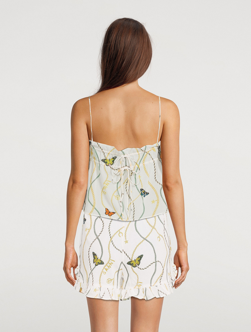 Light Cotton Tieband Strap Top