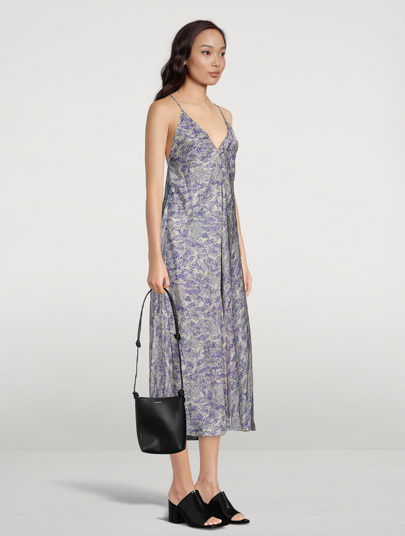 Twill Slip Dress Floral Print