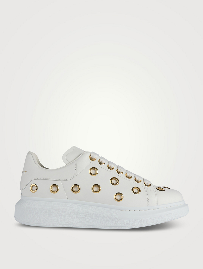 ALEXANDER MCQUEEN Espadrilles en cuir surdimensionnes a illet Holt Renfrew