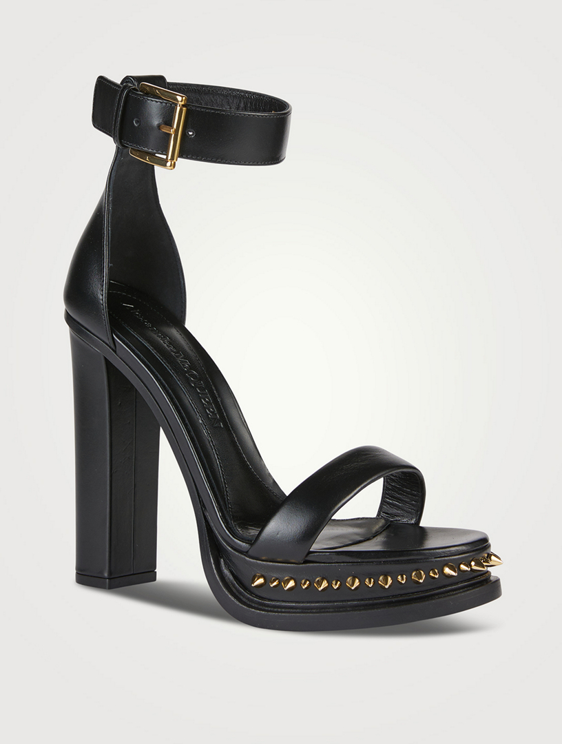 Punk Stud Leather Platform Sandals