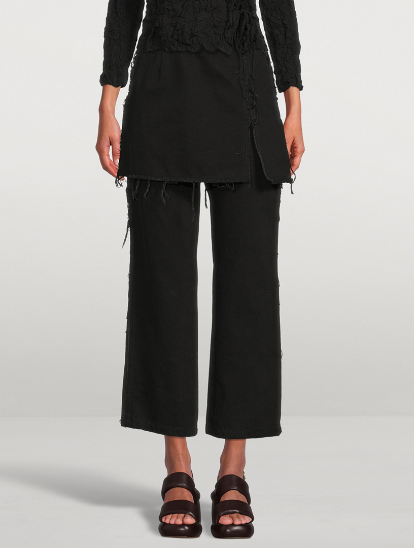 Pinella Layered Wide-Leg Jeans