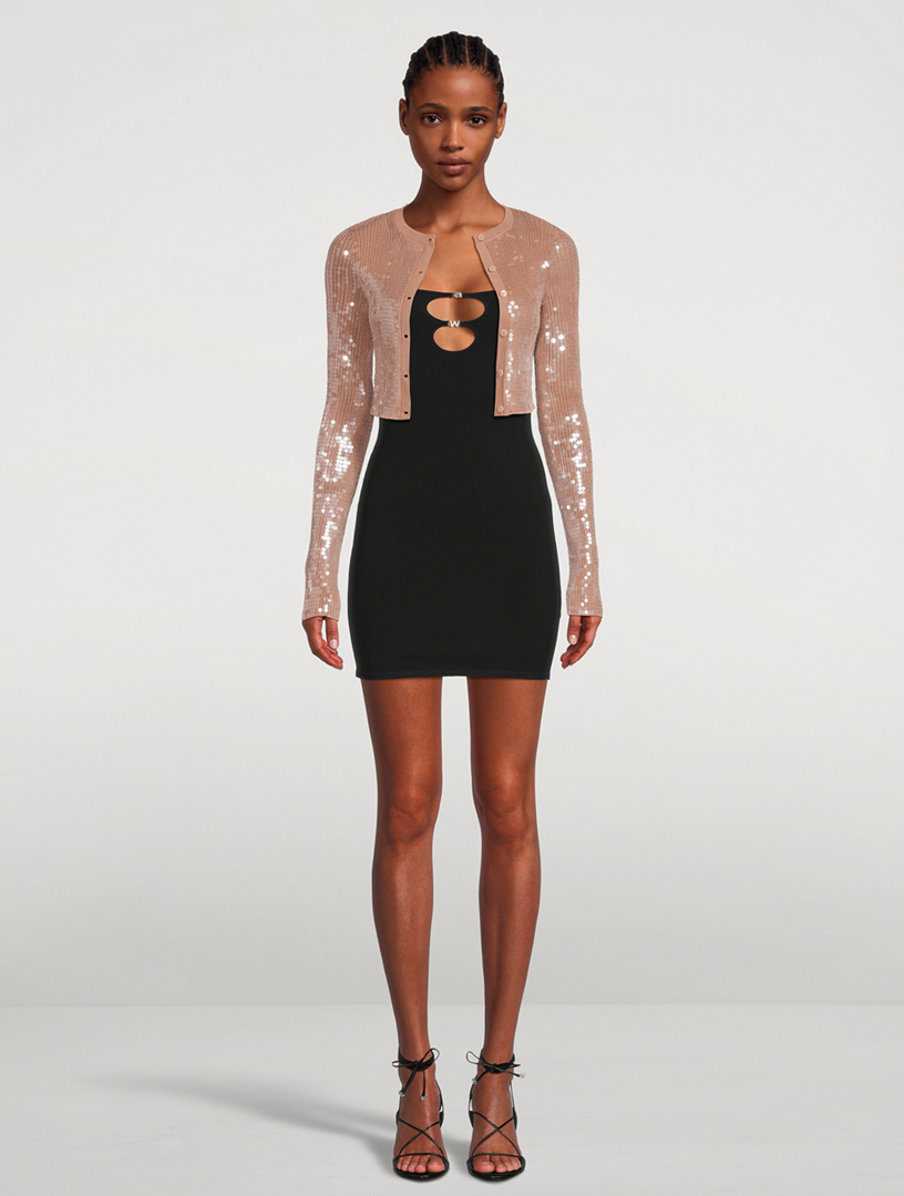 Sequin Crop Cardigan