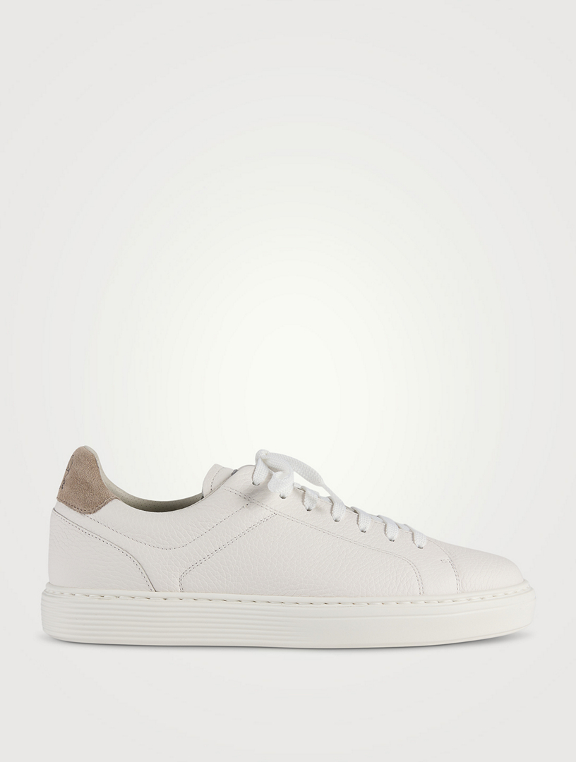 BRUNELLO CUCINELLI Grained Leather Sneakers | Holt Renfrew