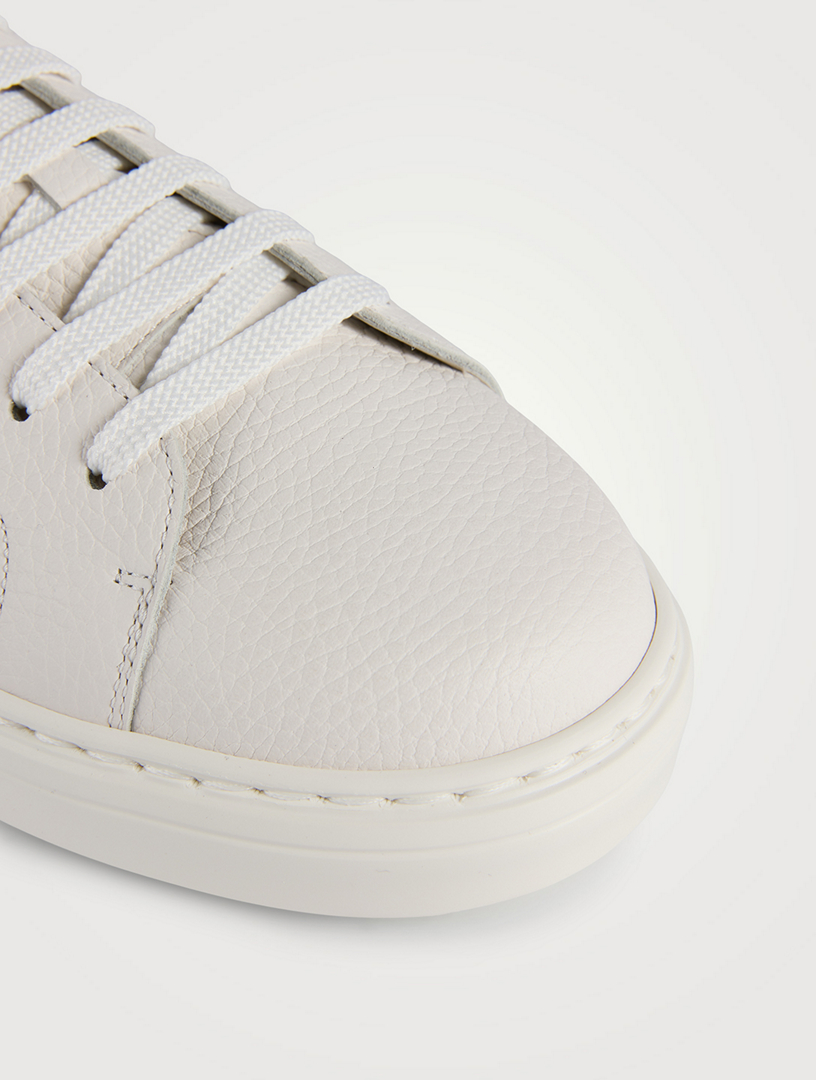 Grained Leather Sneakers