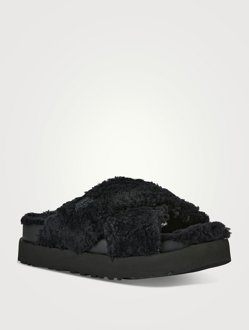 UGG Fuzz Sugar Platform Slide Sandals | Holt Renfrew