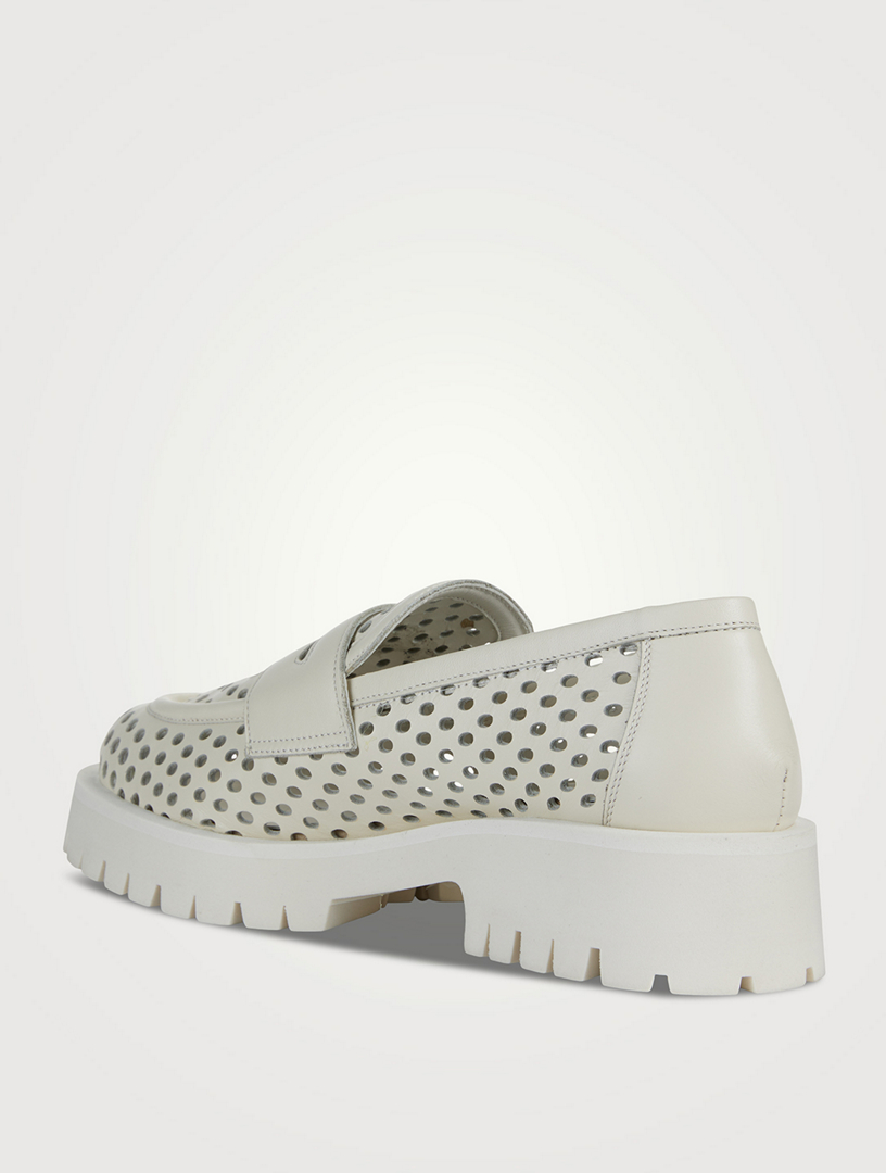 Belford Perforated Leather Loafers