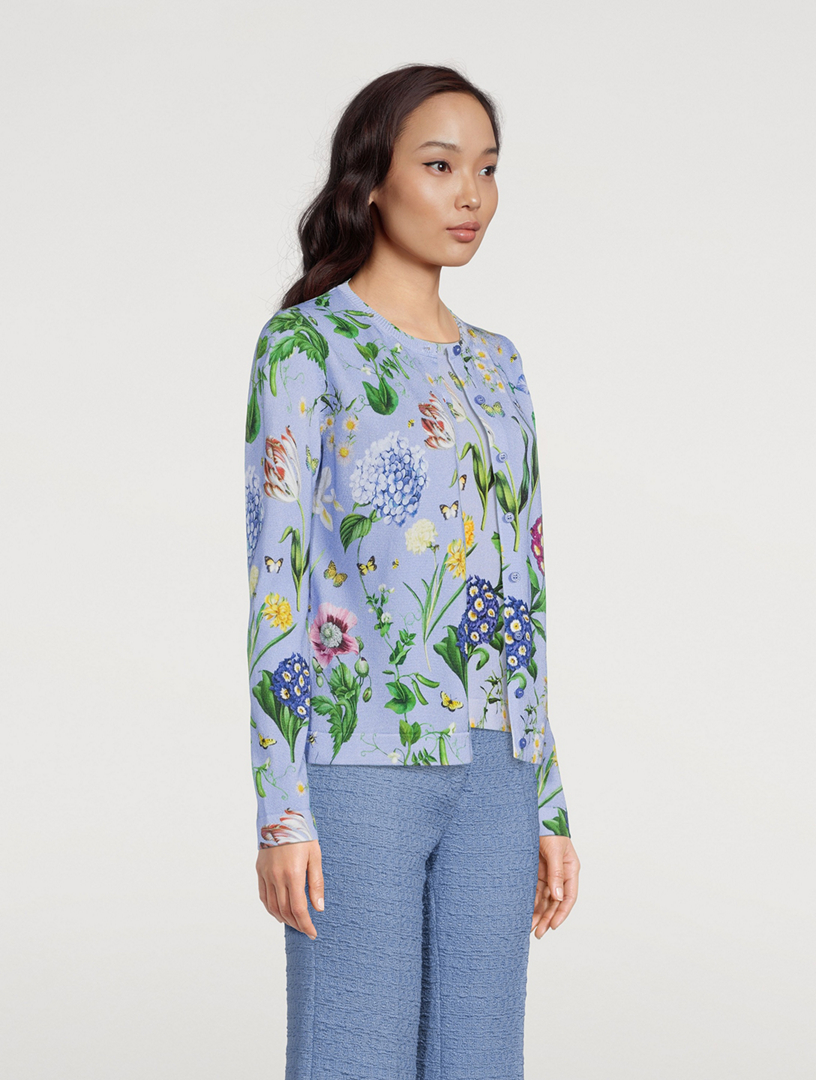 Cardigan Multi-Floral Print