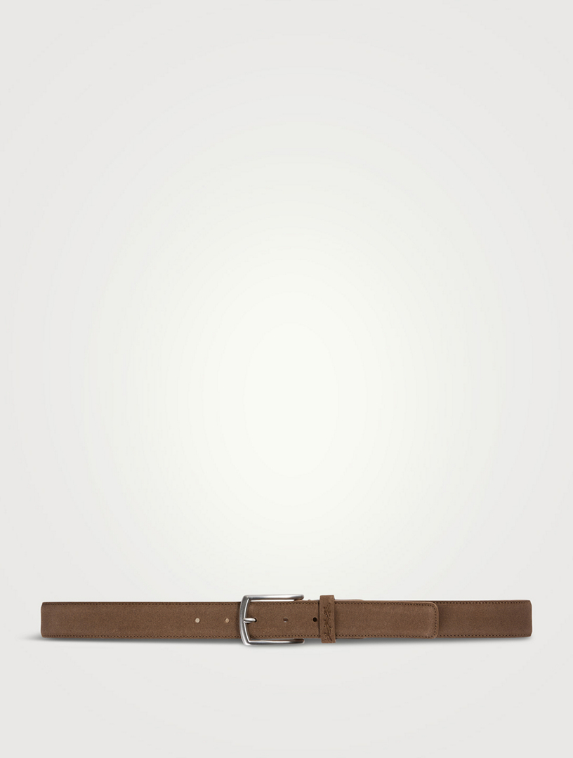 Brown Suede Leather Belt