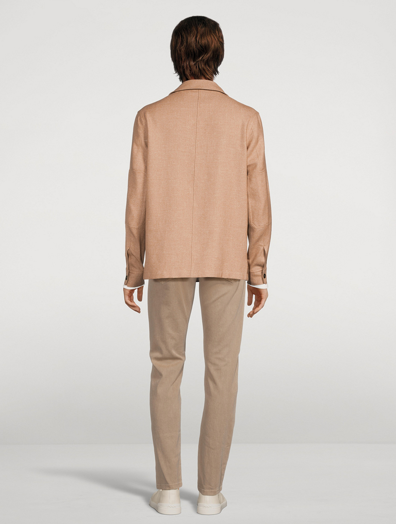 ZEGNA Oasi Cashmere And Linen Shirt | Holt Renfrew