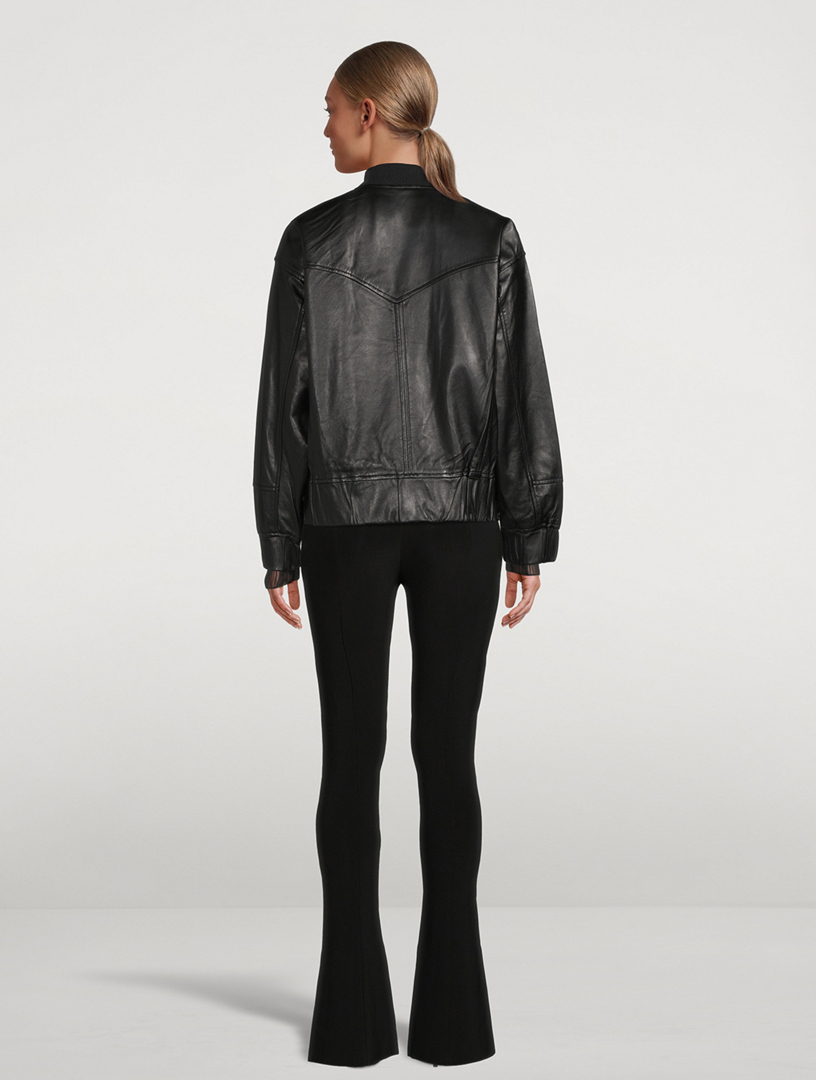 Track Leather Jacket