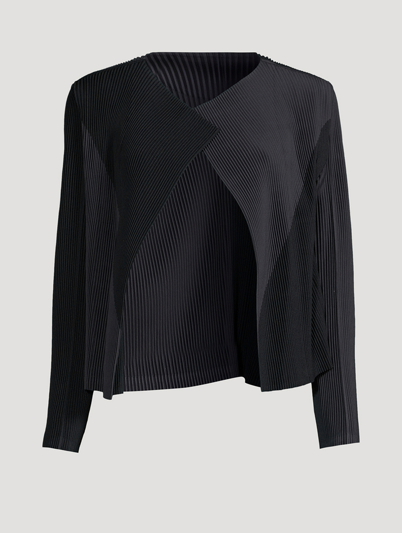 ISSEY MIYAKE Ridge Pleats Cardigan | Holt Renfrew