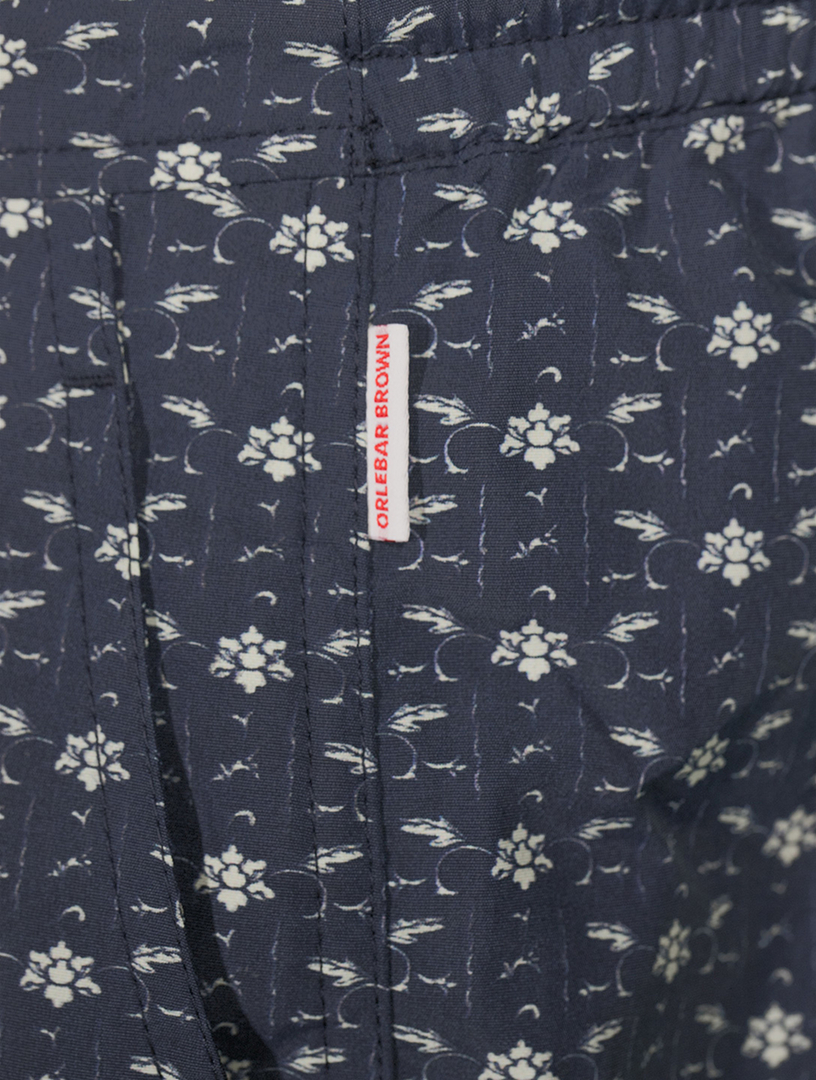 Standard Mid-Length Swim Shorts Bandana Print