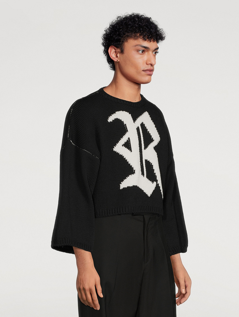 RAF SIMONS Bulky Knit Logo Sweater | Holt Renfrew
