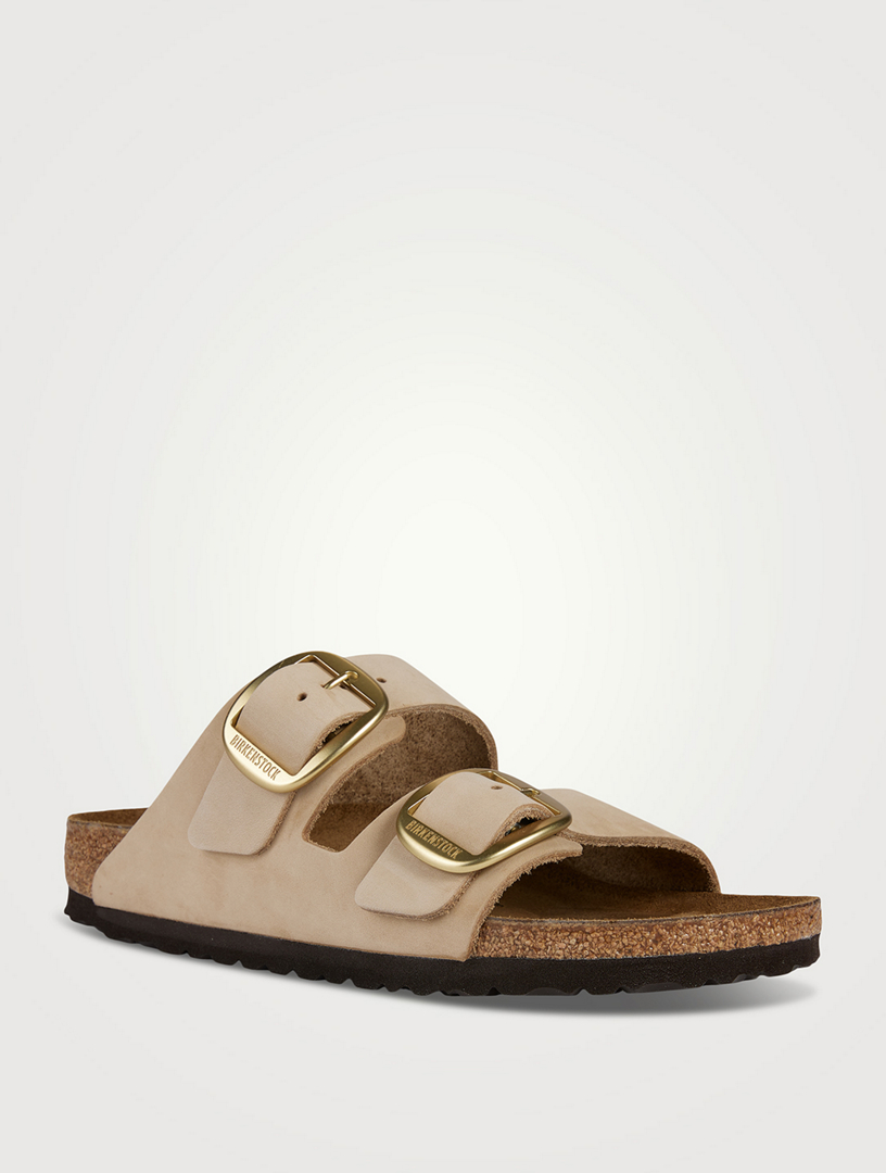 Arizona Big Buckle Leather Slide Sandals