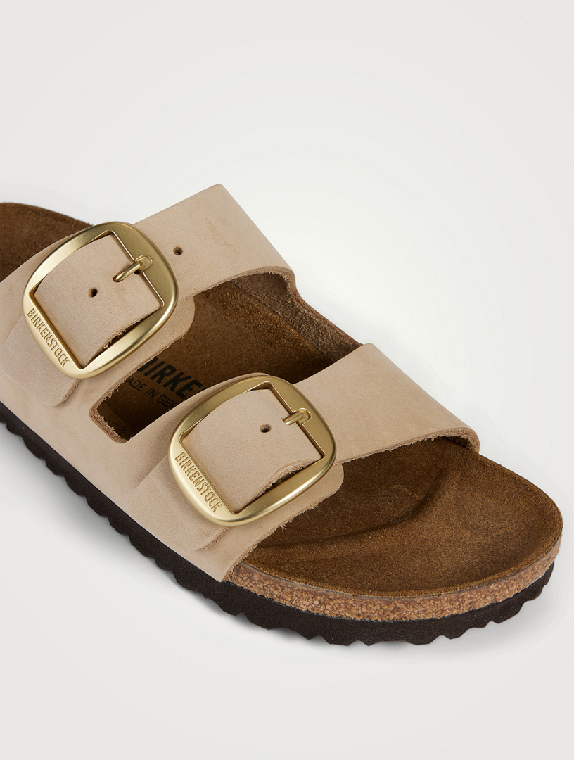 BIRKENSTOCK Arizona Big Buckle Leather Slide Sandals | Holt Renfrew