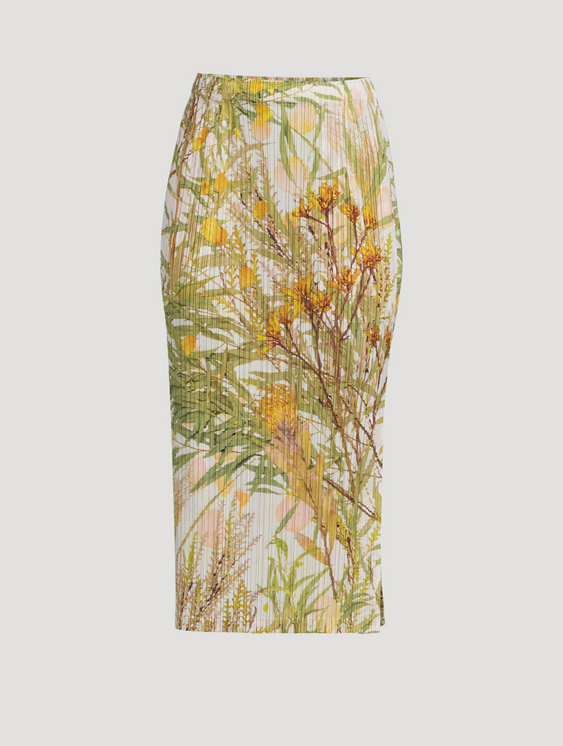 PLEATS PLEASE ISSEY MIYAKE Recollection Printed Skirt | Holt Renfrew