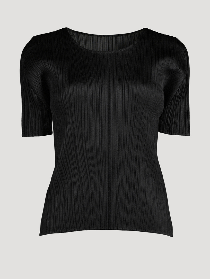 PLEATS PLEASE ISSEY MIYAKE Basics Short-Sleeve Top | Holt Renfrew