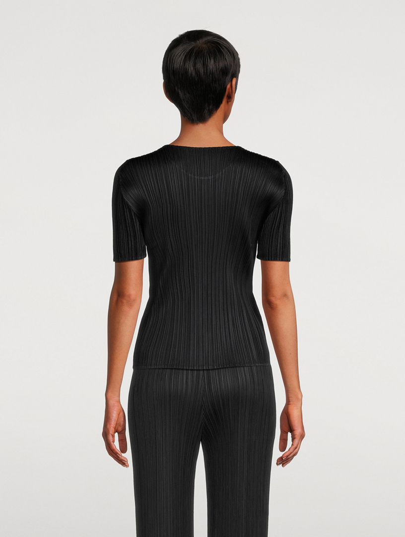 PLEATS PLEASE ISSEY MIYAKE Basics Short-Sleeve Top | Holt Renfrew