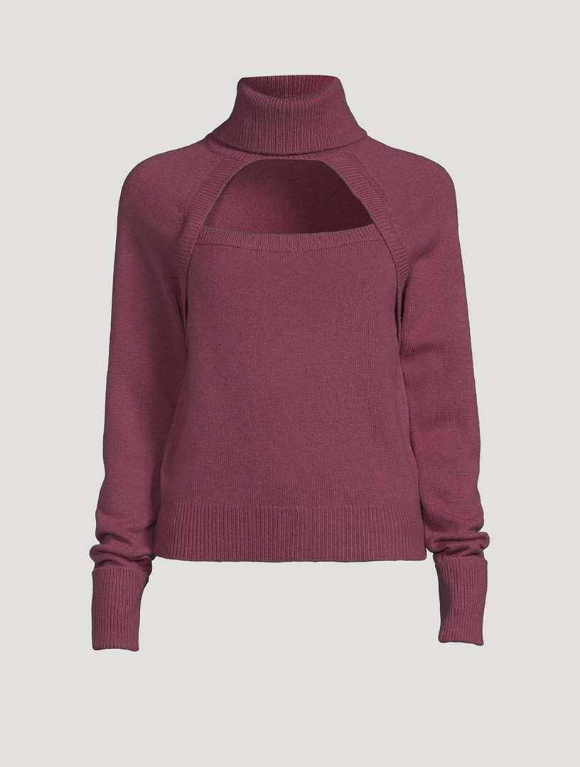 PAIGE Cherise Keyhole Turtleneck Sweater Holt Renfrew