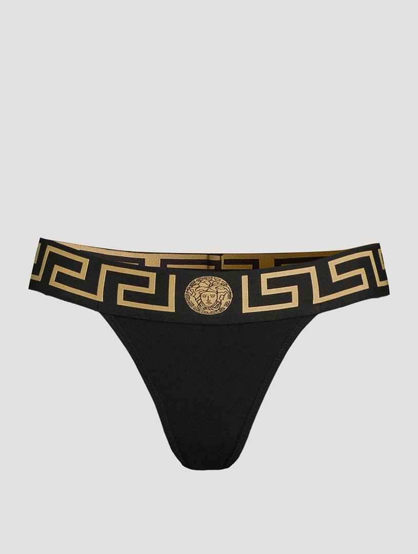 Greca Border Thong