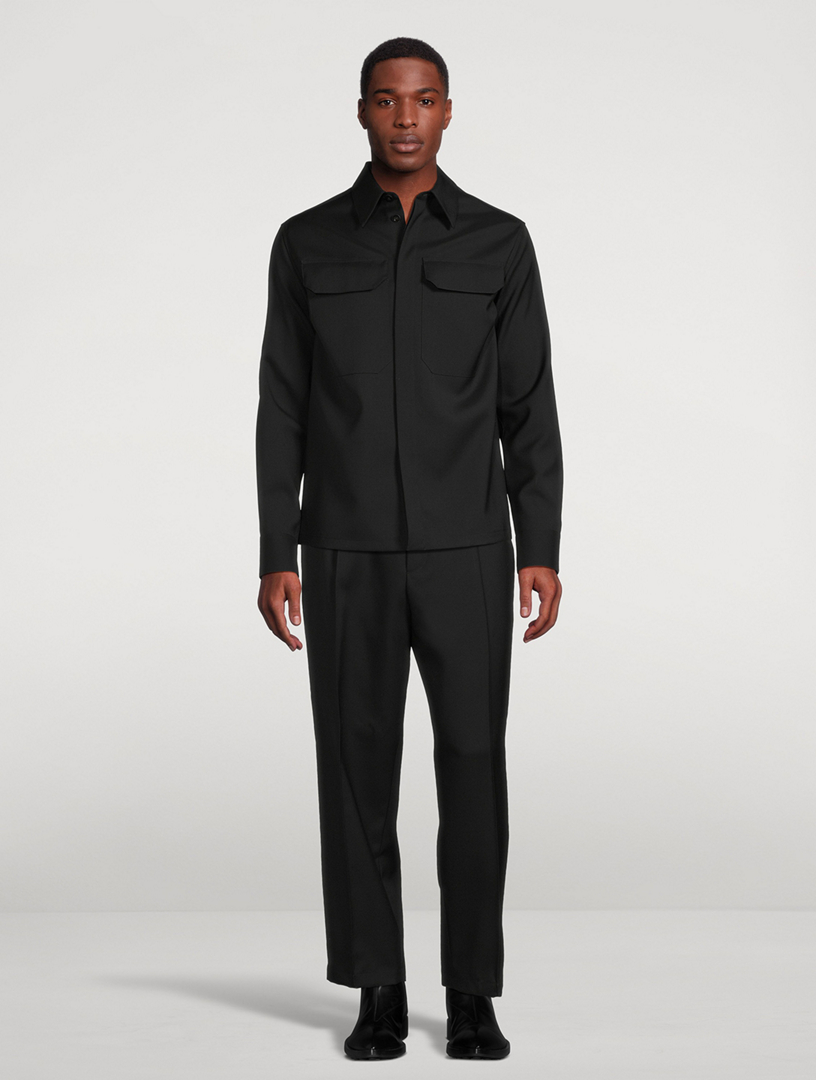 Jil Sander Recycled Polyester Gabardine Trousers for Men