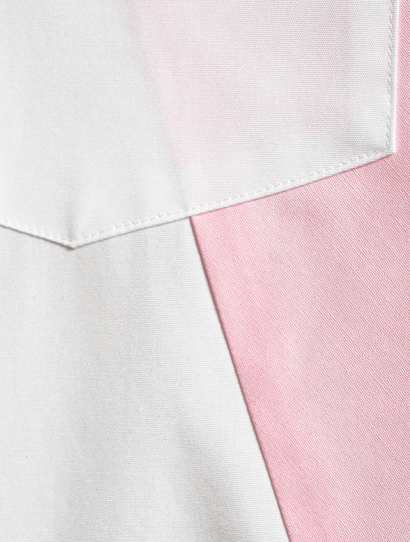 Cotton Paneled Shirt