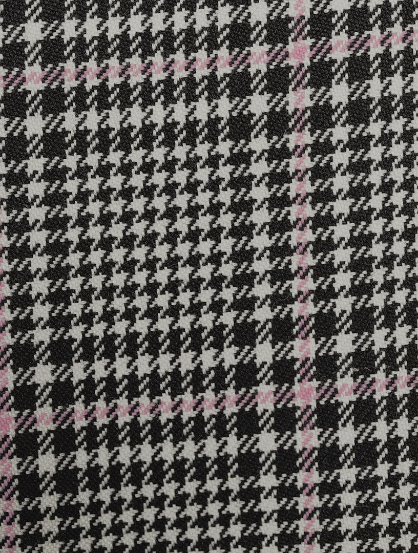 Wool Plaid Checked Jacket