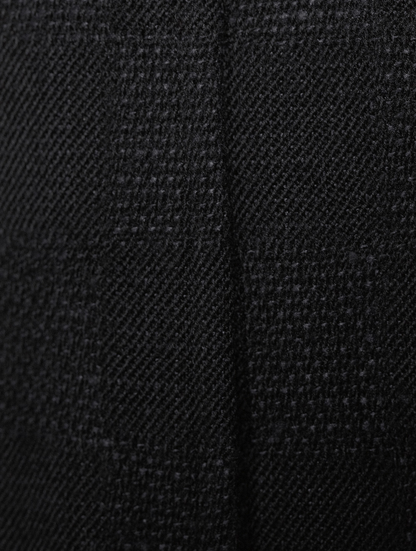 Wool And Silk Check Shorts