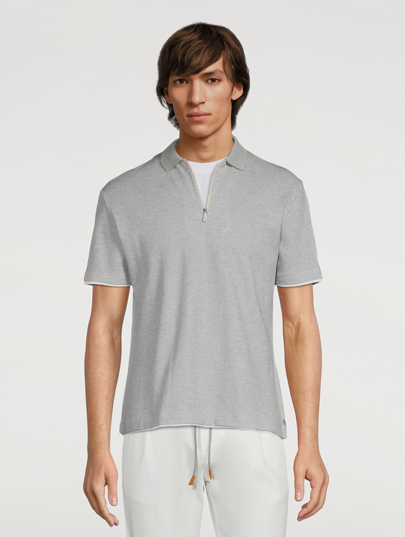 Cotton Short-Sleeve Polo