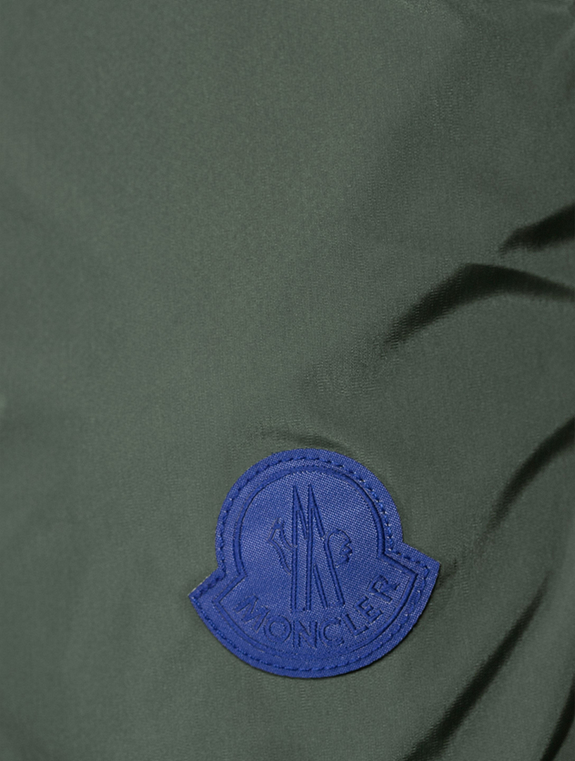Moncler logo-patch Swim Shorts - Black