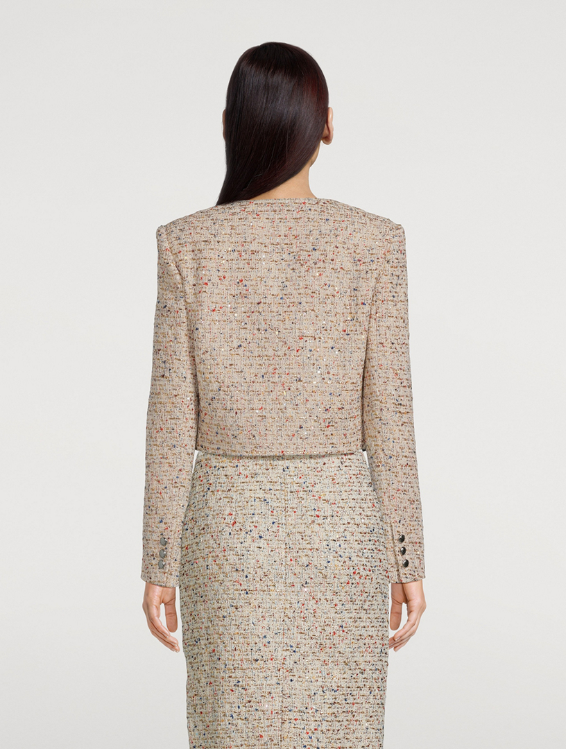 Sequin Tweed Jacket