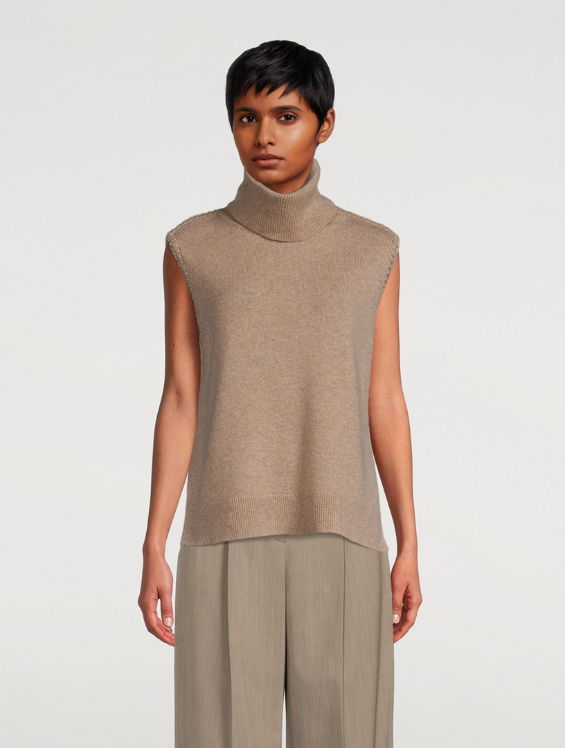 THEORY Cashmere Turtleneck Vest Holt Renfrew