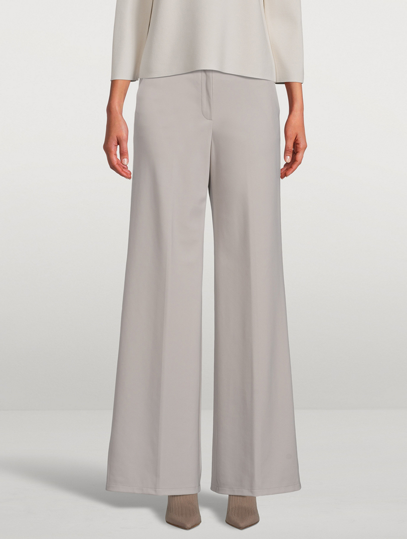 Theory Precision Ponte Wide Leg Pants