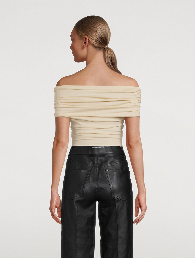 The Cerise Off-The-Shoulder Bodysuit