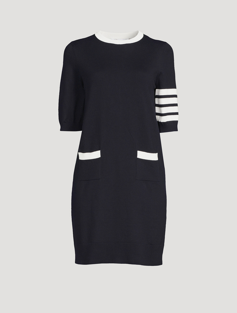 thom browne sweater dress THOM BROWNE Hector Pointelle Sweater Dress