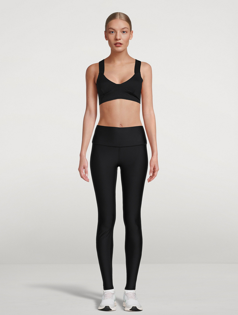 Alo Yoga Airlift High-Waist Leopard Debossed Legging in Black