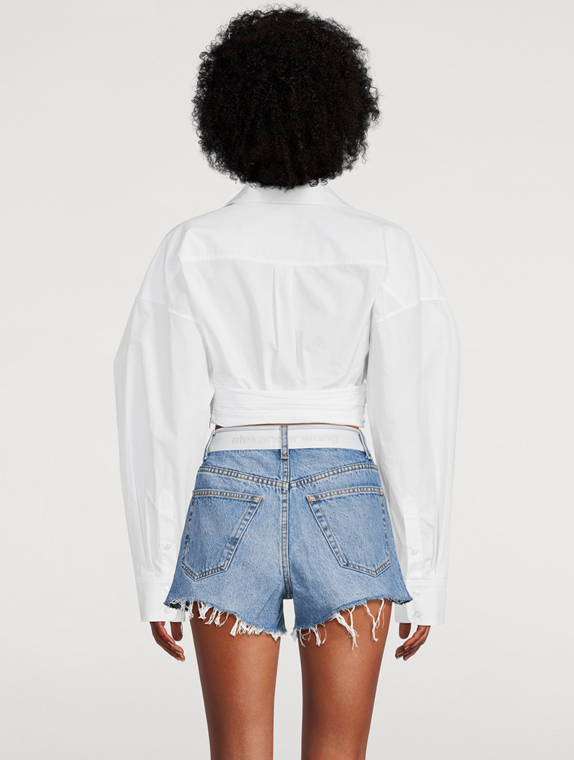 Cropped Compact Cotton Shirt