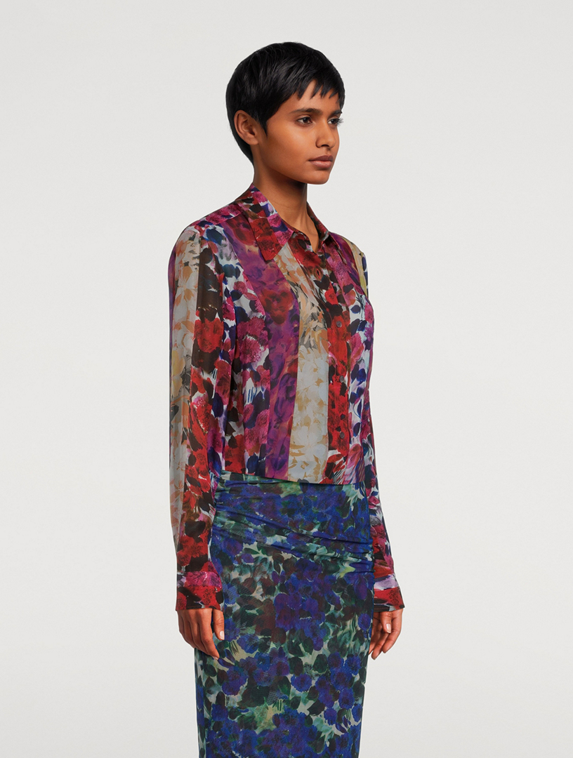 Celinda Shirt Patchwork Floral Print