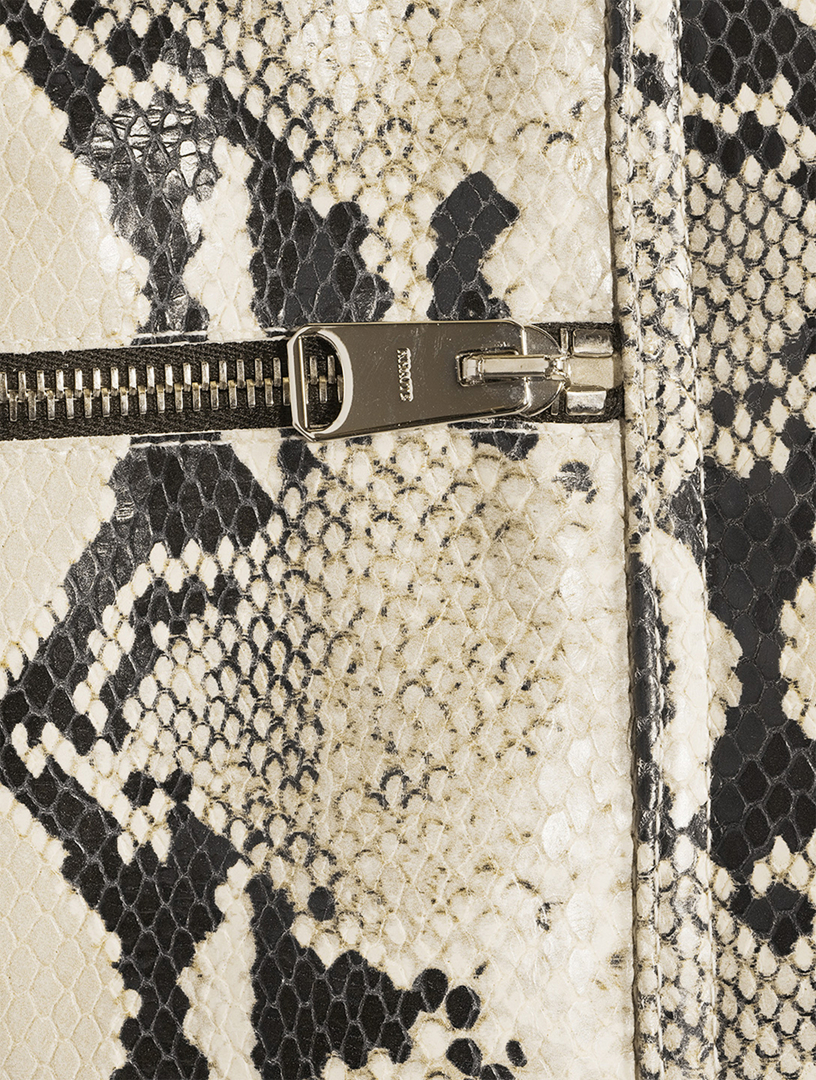 KHAITE The Tania Python-Embossed Leather Jacket | Holt Renfrew