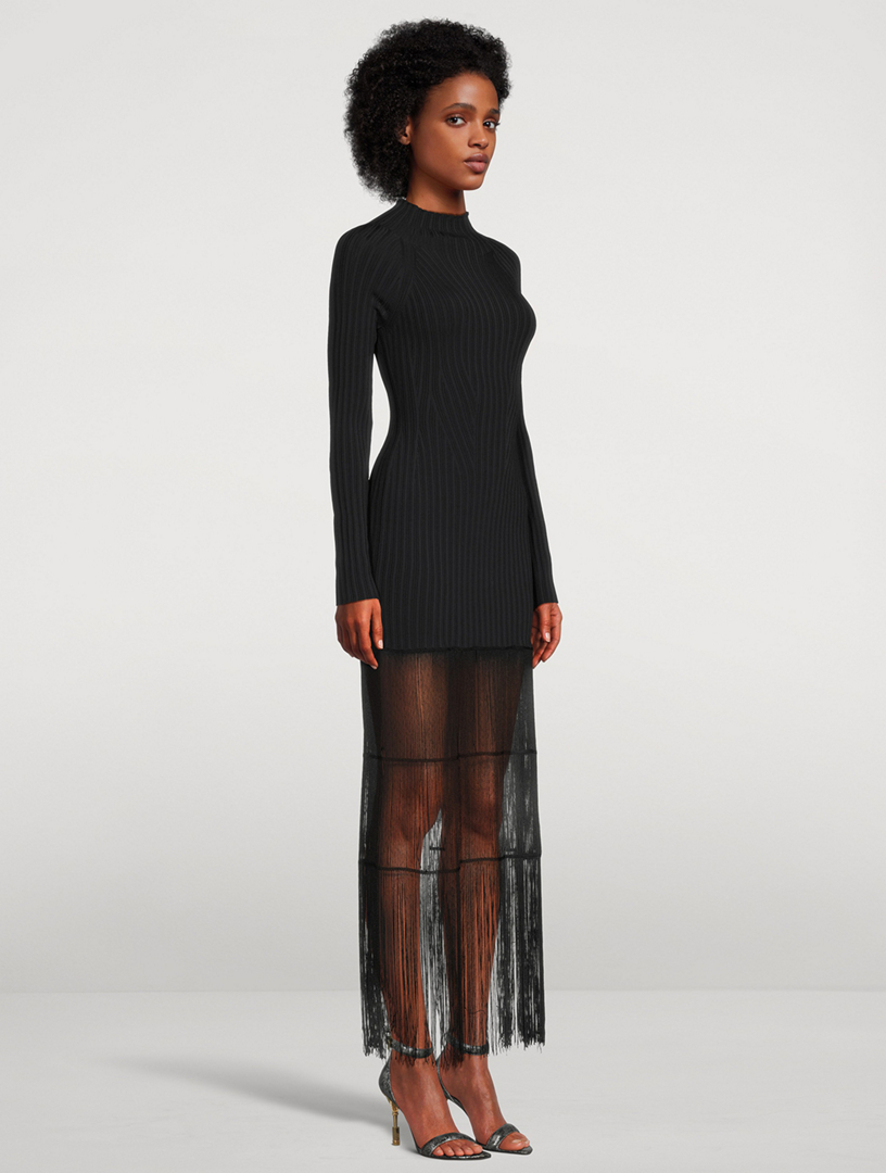 ワンピース KHAITE KAL WOOL KNIT DRESS Kal wool-blend minidress in white - Khaite | Mytheresa