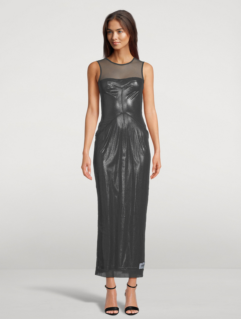 Metallic Jersey Gown