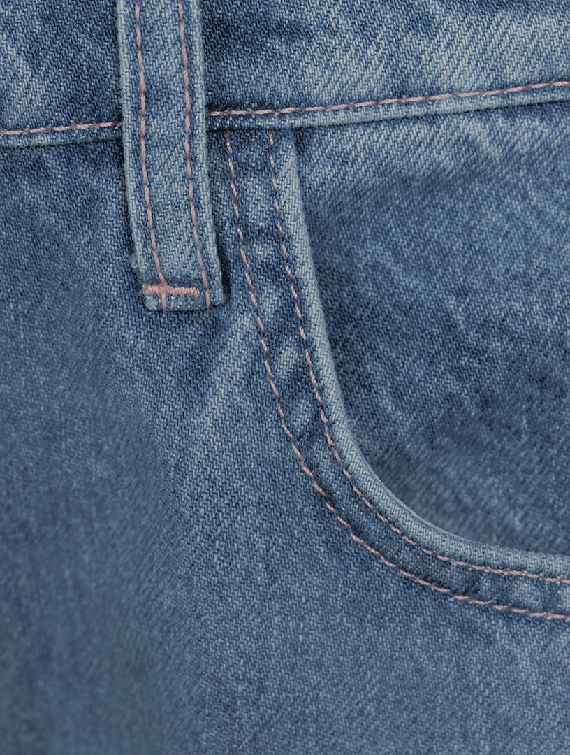 Ms. Ciela Cloud Stitch Wide-Leg Jeans