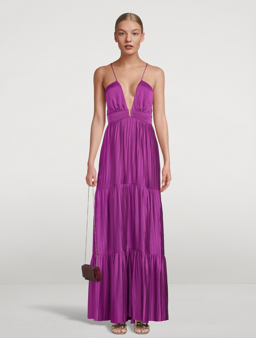 BA&SH Wasta V-Neck Long Dress | Holt Renfrew