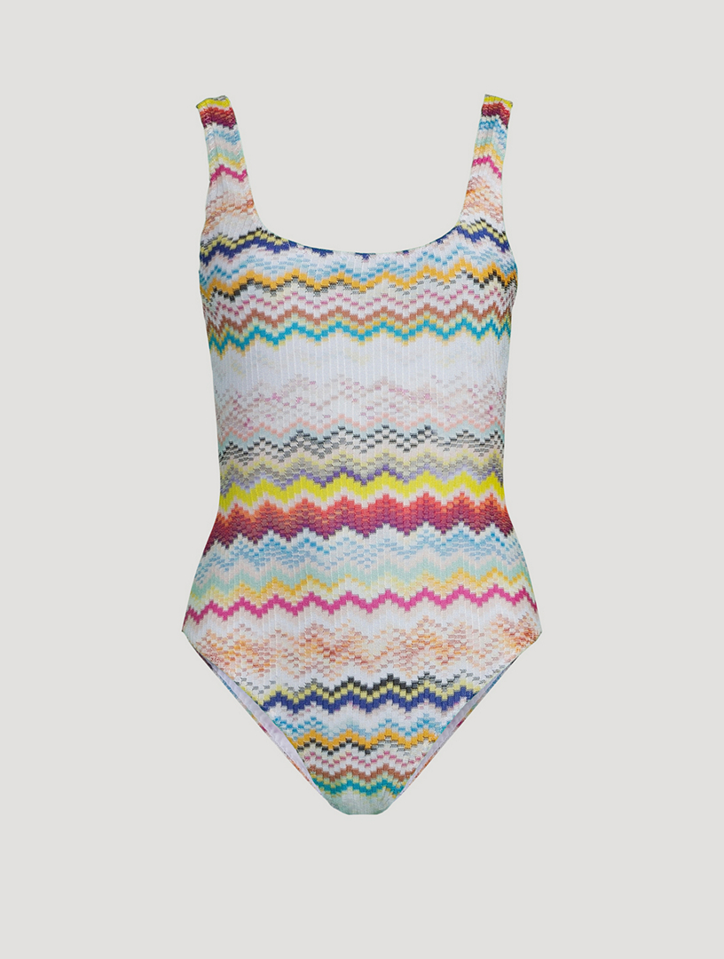 One-Piece Swimsuit In Chevron