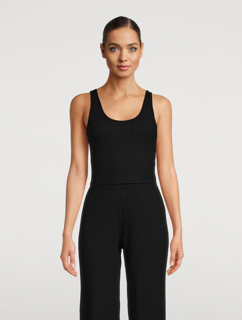 Ribbed Crop Tank Top