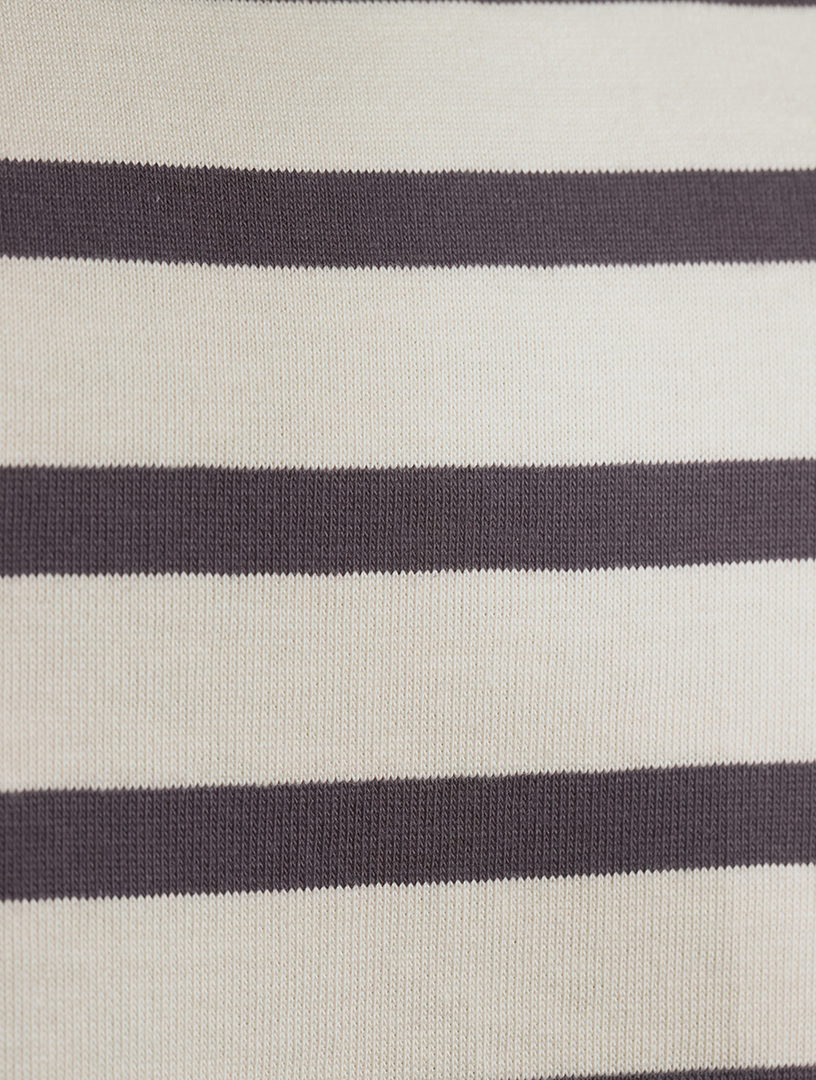 Unisex Stripe Heavyweight Crewneck T-Shirt
