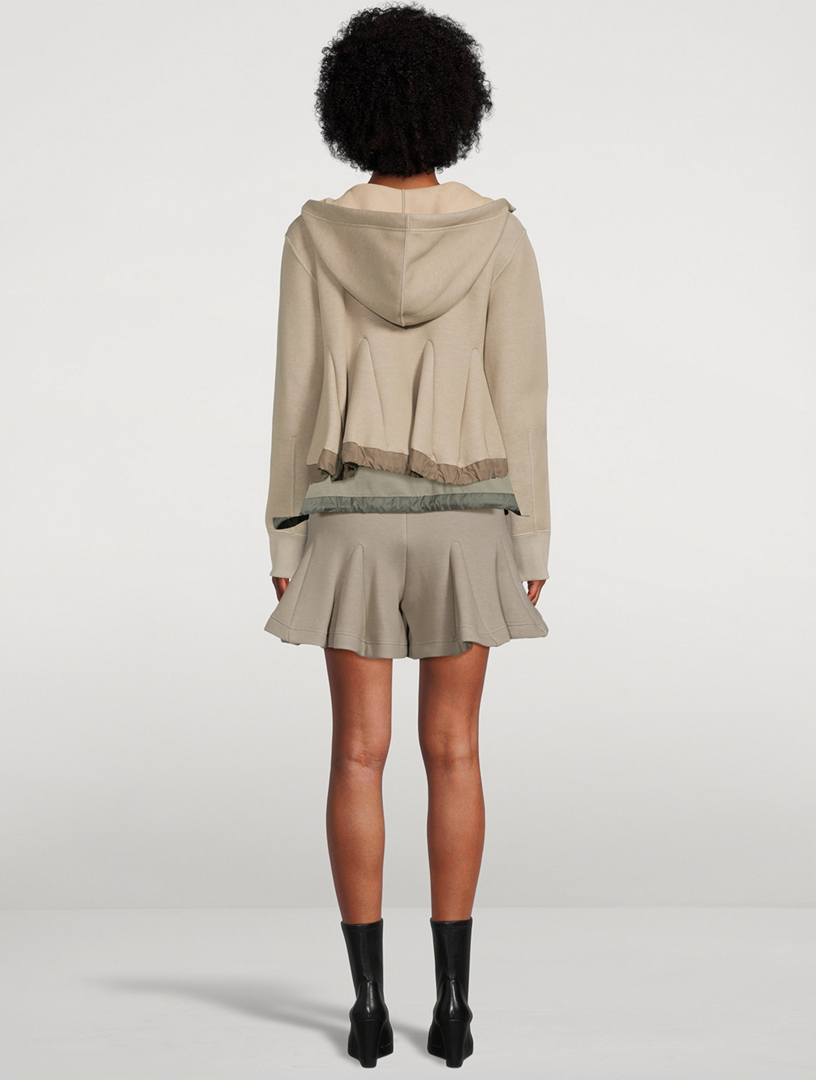 Cotton-Blend Jersey Hoodie
