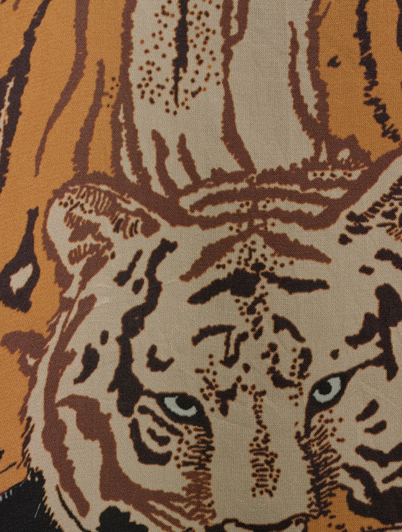 Xim Long Kaftan Tiger Print
