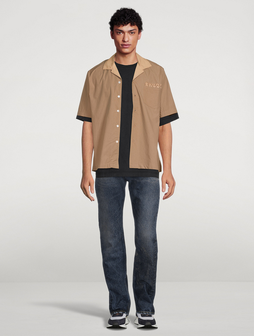 Cotton Short-Sleeve Shirt With Logo